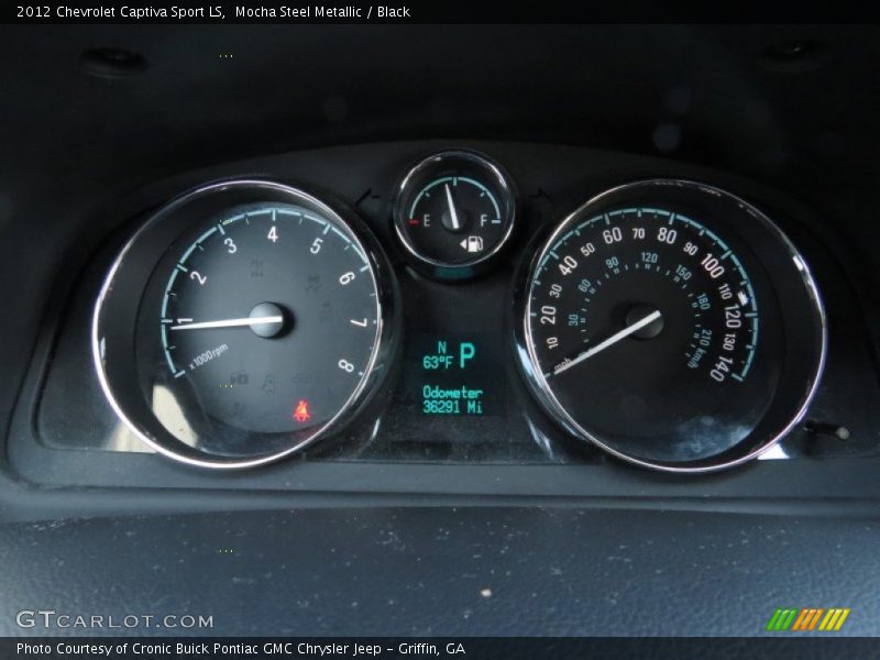 Mocha Steel Metallic / Black 2012 Chevrolet Captiva Sport LS