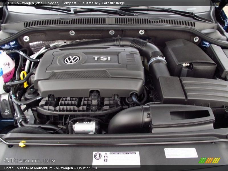 Tempest Blue Metallic / Cornsilk Beige 2014 Volkswagen Jetta SE Sedan
