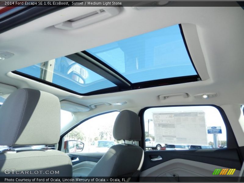 Sunset / Medium Light Stone 2014 Ford Escape SE 1.6L EcoBoost