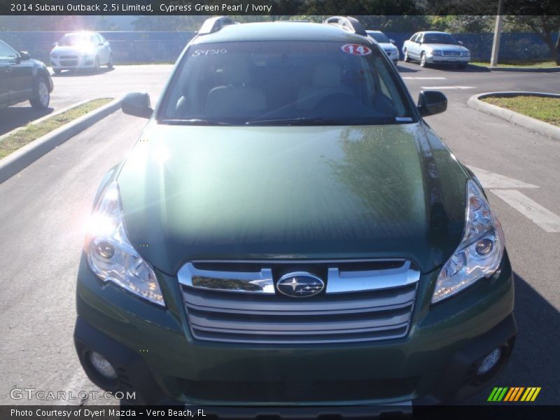 Cypress Green Pearl / Ivory 2014 Subaru Outback 2.5i Limited