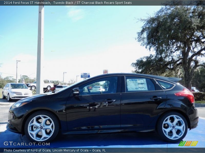 Tuxedo Black / ST Charcoal Black Recaro Sport Seats 2014 Ford Focus ST Hatchback
