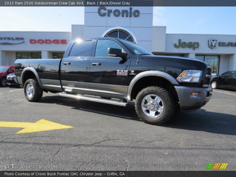 Black / Black/Diesel Gray 2013 Ram 2500 Outdoorsman Crew Cab 4x4