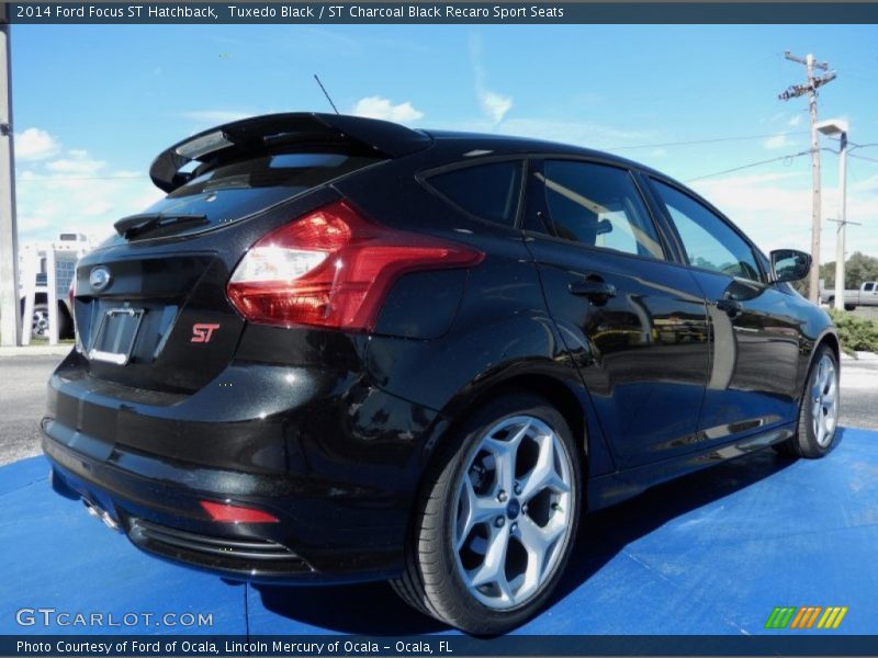 Tuxedo Black / ST Charcoal Black Recaro Sport Seats 2014 Ford Focus ST Hatchback