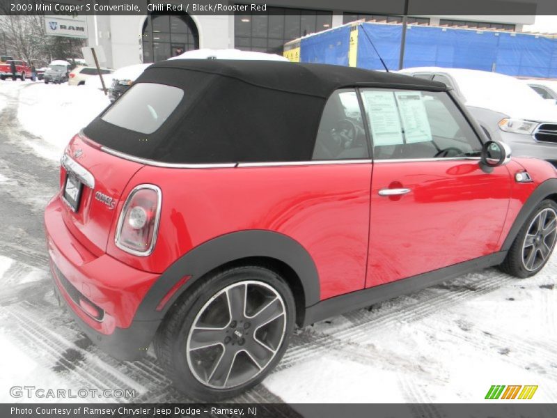 Chili Red / Black/Rooster Red 2009 Mini Cooper S Convertible