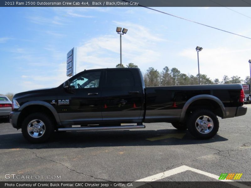 Black / Black/Diesel Gray 2013 Ram 2500 Outdoorsman Crew Cab 4x4