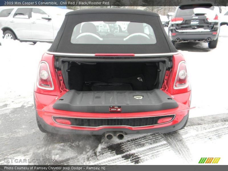 Chili Red / Black/Rooster Red 2009 Mini Cooper S Convertible