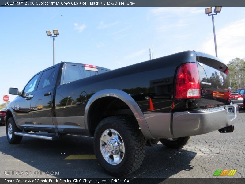 Black / Black/Diesel Gray 2013 Ram 2500 Outdoorsman Crew Cab 4x4