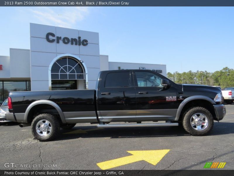 Black / Black/Diesel Gray 2013 Ram 2500 Outdoorsman Crew Cab 4x4