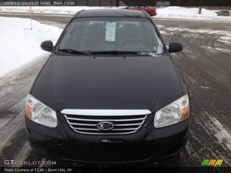 Black / Gray 2008 Kia Spectra EX Sedan