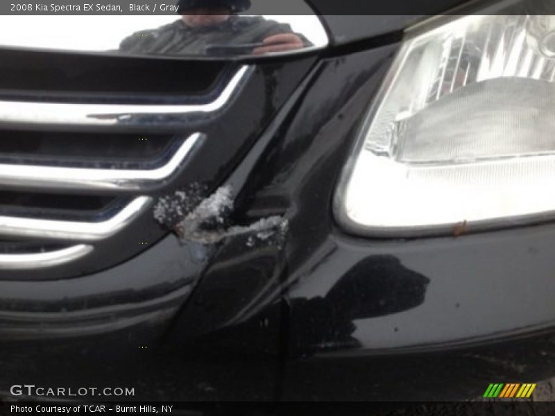 Black / Gray 2008 Kia Spectra EX Sedan