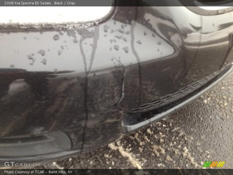 Black / Gray 2008 Kia Spectra EX Sedan