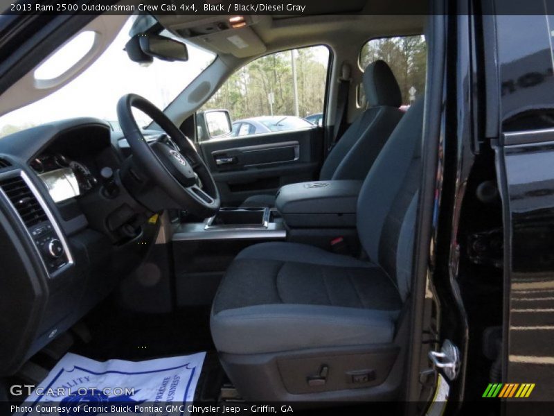 Black / Black/Diesel Gray 2013 Ram 2500 Outdoorsman Crew Cab 4x4