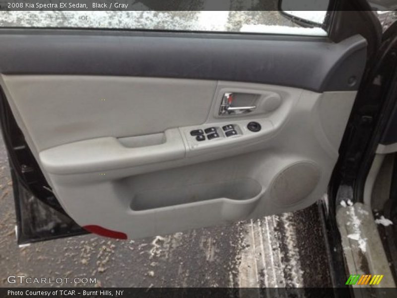 Black / Gray 2008 Kia Spectra EX Sedan