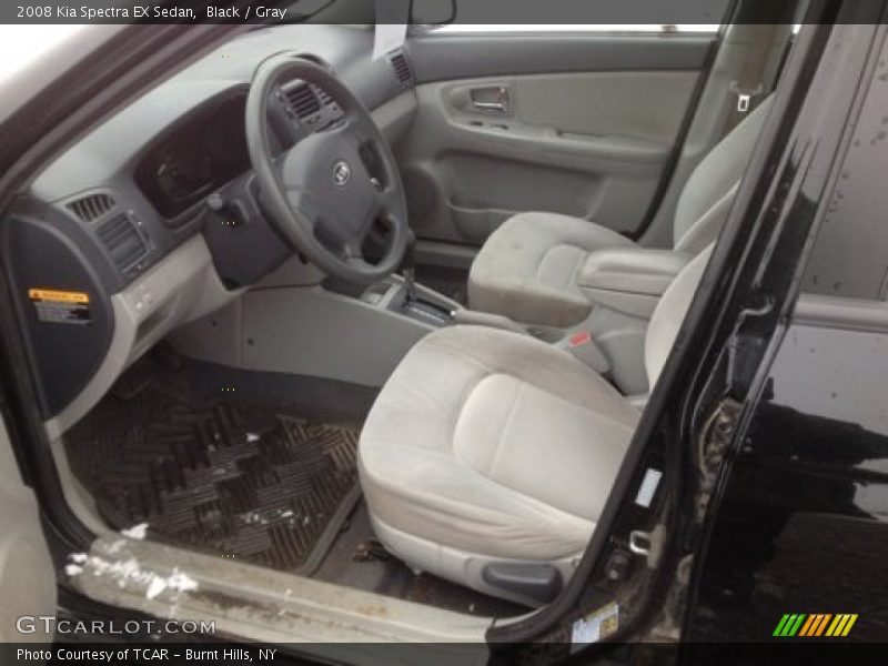 Black / Gray 2008 Kia Spectra EX Sedan