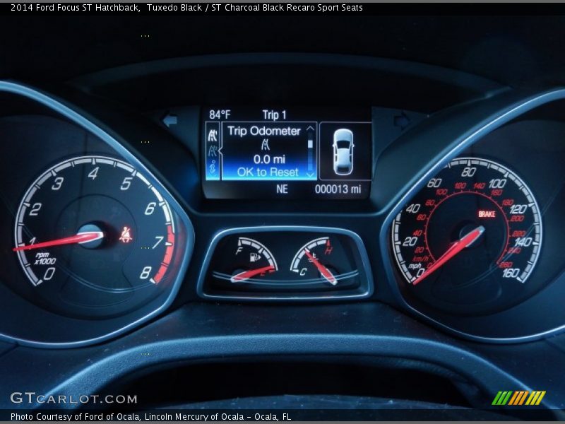 Tuxedo Black / ST Charcoal Black Recaro Sport Seats 2014 Ford Focus ST Hatchback