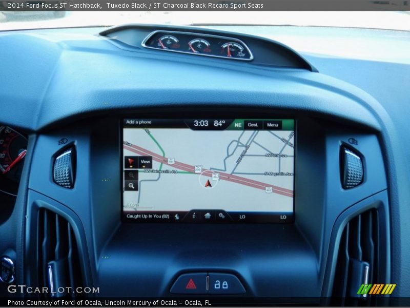 Tuxedo Black / ST Charcoal Black Recaro Sport Seats 2014 Ford Focus ST Hatchback