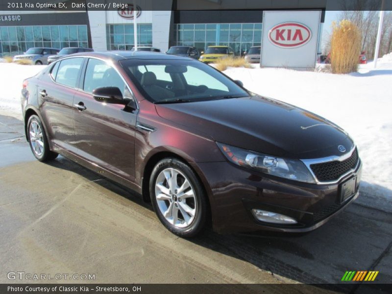 Dark Cherry / Beige 2011 Kia Optima EX