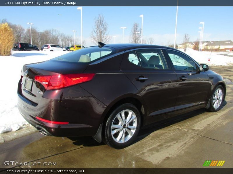 Dark Cherry / Beige 2011 Kia Optima EX