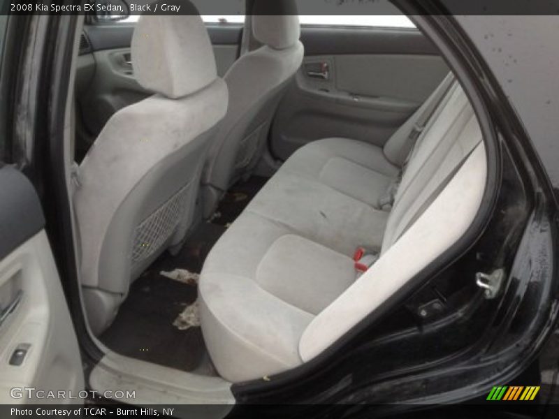 Black / Gray 2008 Kia Spectra EX Sedan