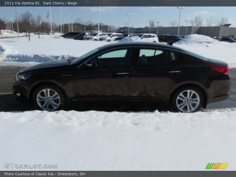 Dark Cherry / Beige 2011 Kia Optima EX