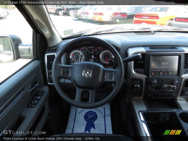 Black / Black/Diesel Gray 2013 Ram 2500 Outdoorsman Crew Cab 4x4