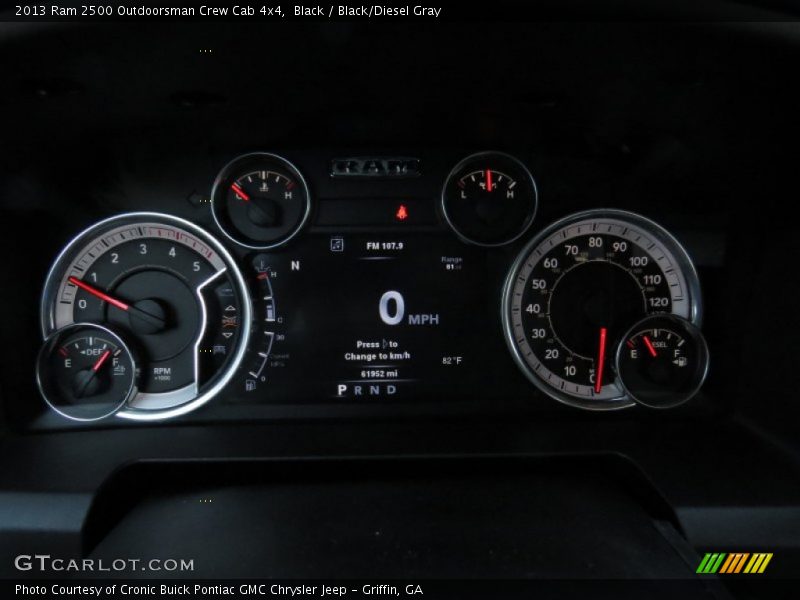  2013 2500 Outdoorsman Crew Cab 4x4 Outdoorsman Crew Cab 4x4 Gauges