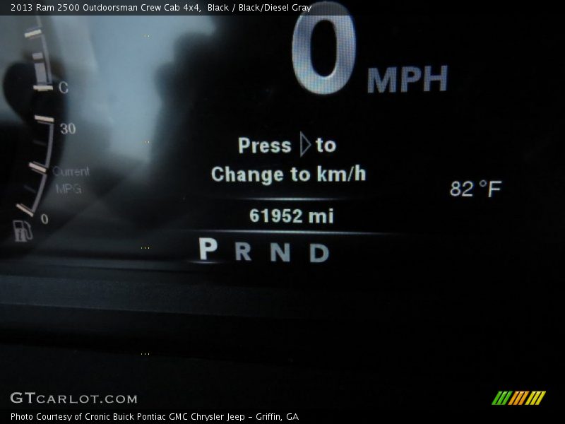 Black / Black/Diesel Gray 2013 Ram 2500 Outdoorsman Crew Cab 4x4