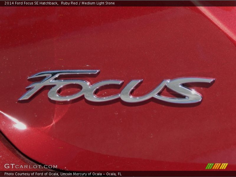 Ruby Red / Medium Light Stone 2014 Ford Focus SE Hatchback