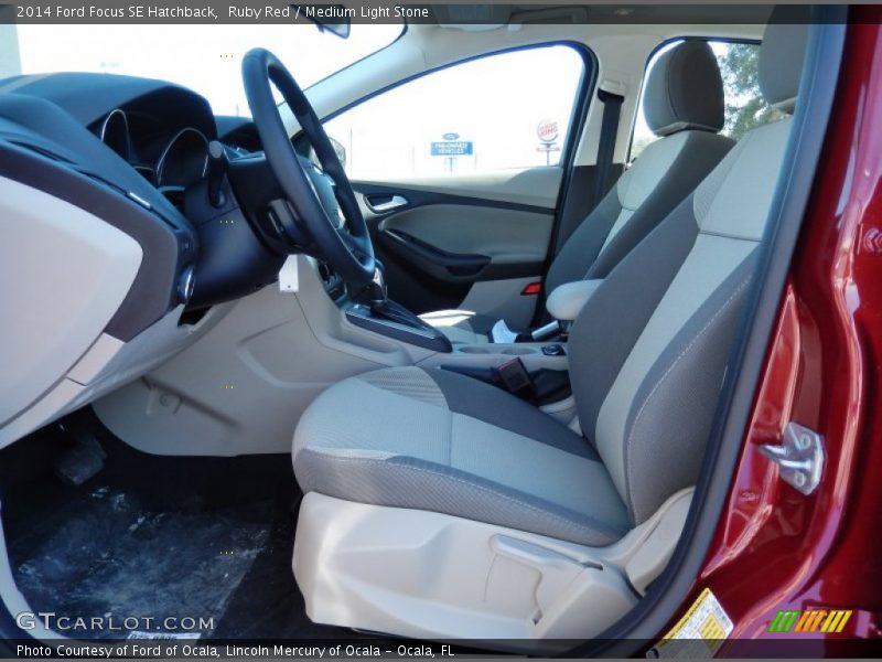 Ruby Red / Medium Light Stone 2014 Ford Focus SE Hatchback