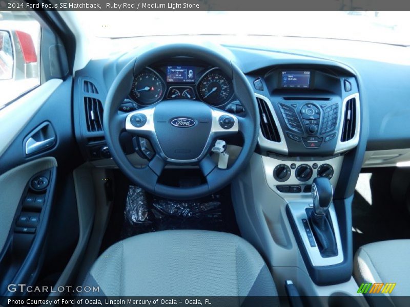 Ruby Red / Medium Light Stone 2014 Ford Focus SE Hatchback