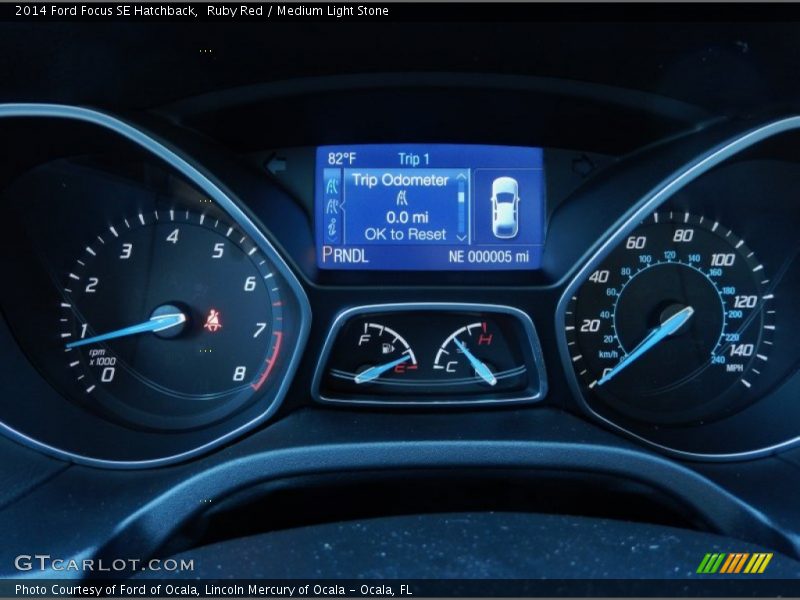Ruby Red / Medium Light Stone 2014 Ford Focus SE Hatchback