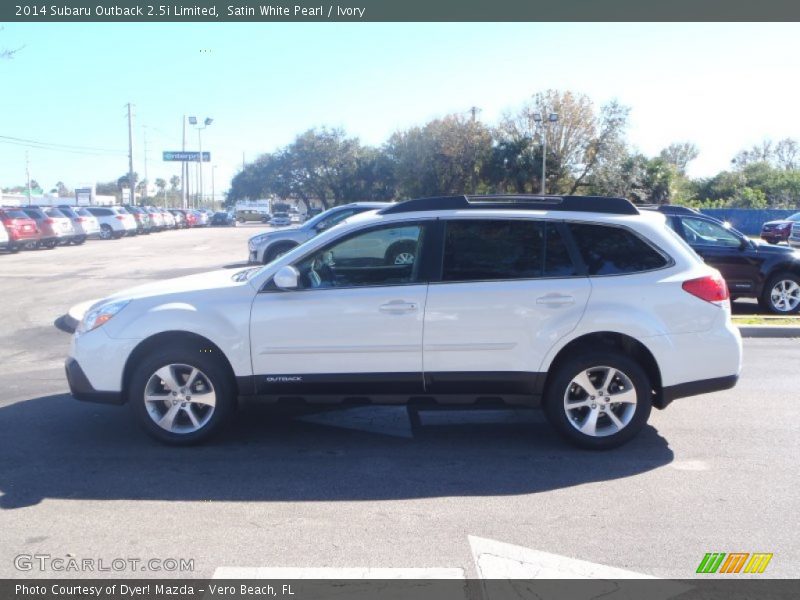Satin White Pearl / Ivory 2014 Subaru Outback 2.5i Limited