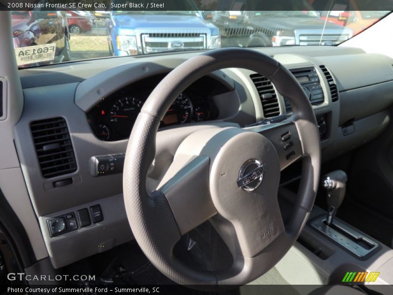 Super Black / Steel 2008 Nissan Frontier SE Crew Cab