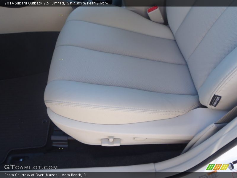 Satin White Pearl / Ivory 2014 Subaru Outback 2.5i Limited