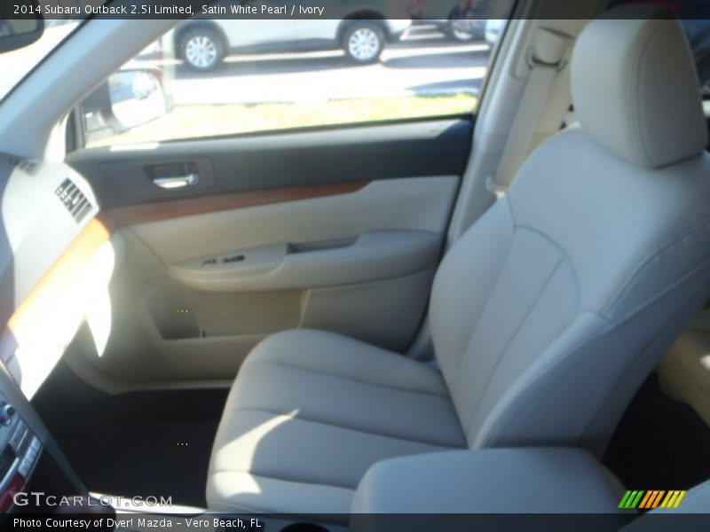 Satin White Pearl / Ivory 2014 Subaru Outback 2.5i Limited