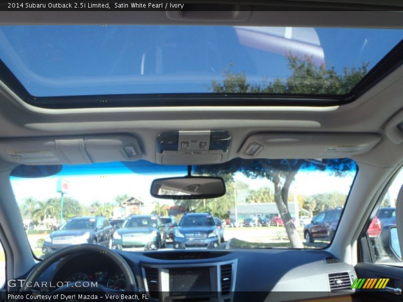 Satin White Pearl / Ivory 2014 Subaru Outback 2.5i Limited