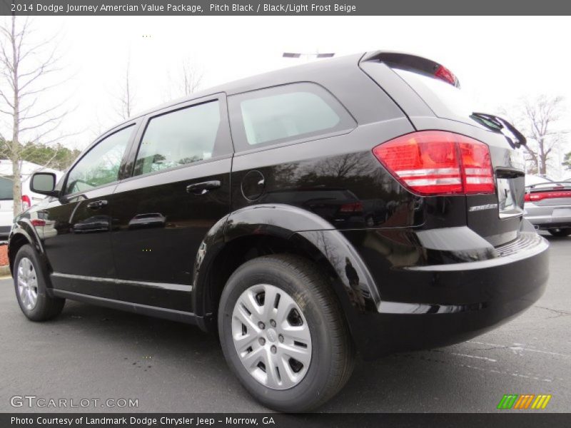 Pitch Black / Black/Light Frost Beige 2014 Dodge Journey Amercian Value Package