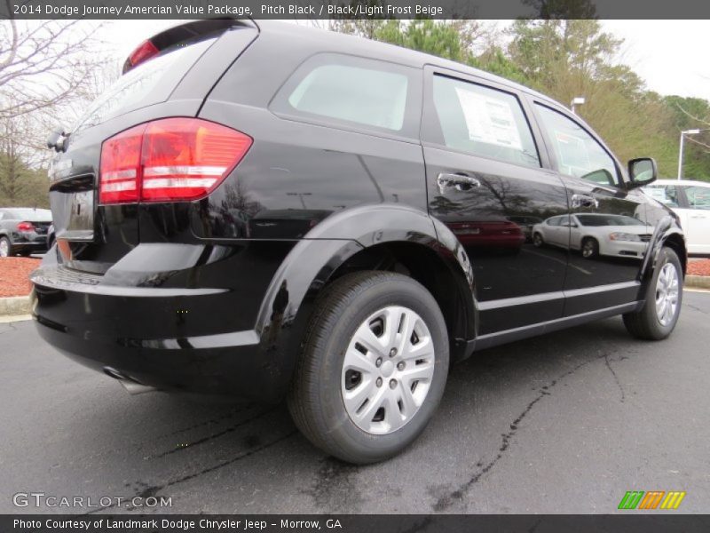 Pitch Black / Black/Light Frost Beige 2014 Dodge Journey Amercian Value Package