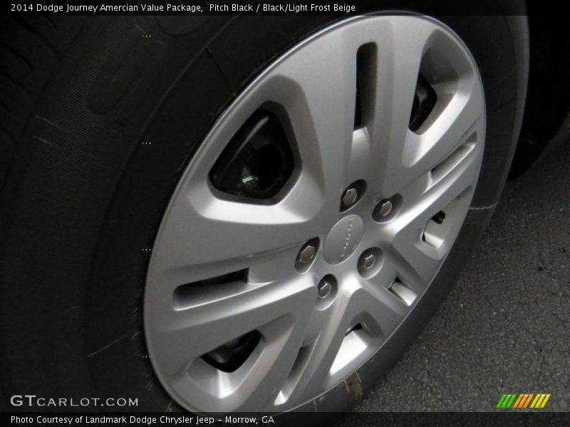 Pitch Black / Black/Light Frost Beige 2014 Dodge Journey Amercian Value Package