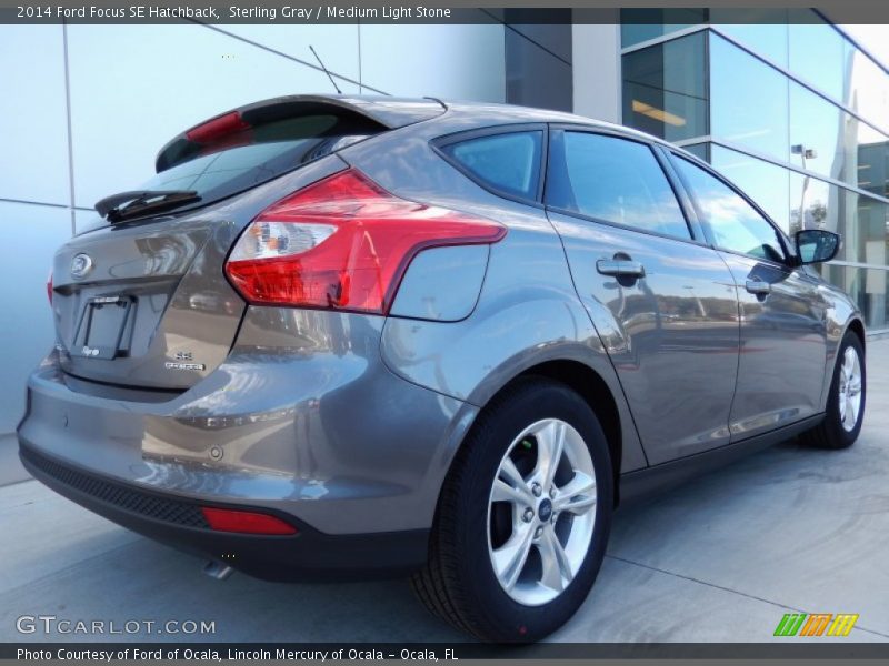 Sterling Gray / Medium Light Stone 2014 Ford Focus SE Hatchback