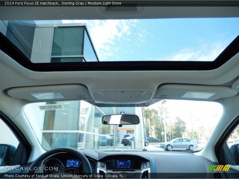Sterling Gray / Medium Light Stone 2014 Ford Focus SE Hatchback