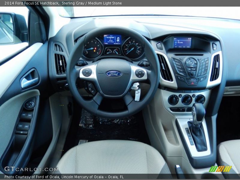 Sterling Gray / Medium Light Stone 2014 Ford Focus SE Hatchback
