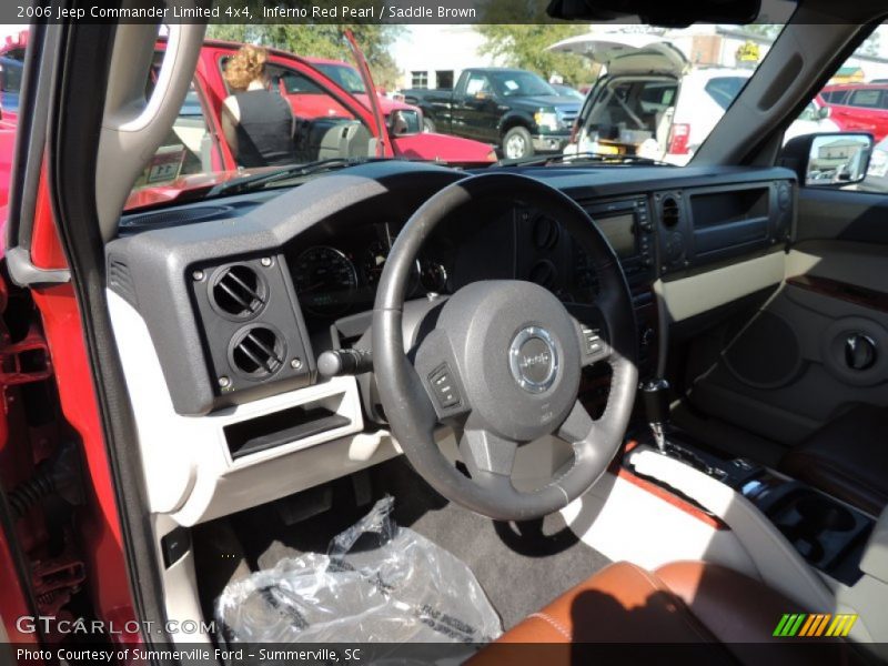 Inferno Red Pearl / Saddle Brown 2006 Jeep Commander Limited 4x4