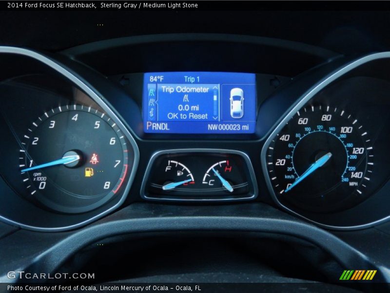 Sterling Gray / Medium Light Stone 2014 Ford Focus SE Hatchback