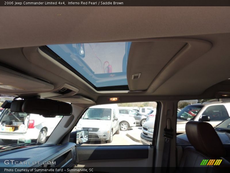 Inferno Red Pearl / Saddle Brown 2006 Jeep Commander Limited 4x4