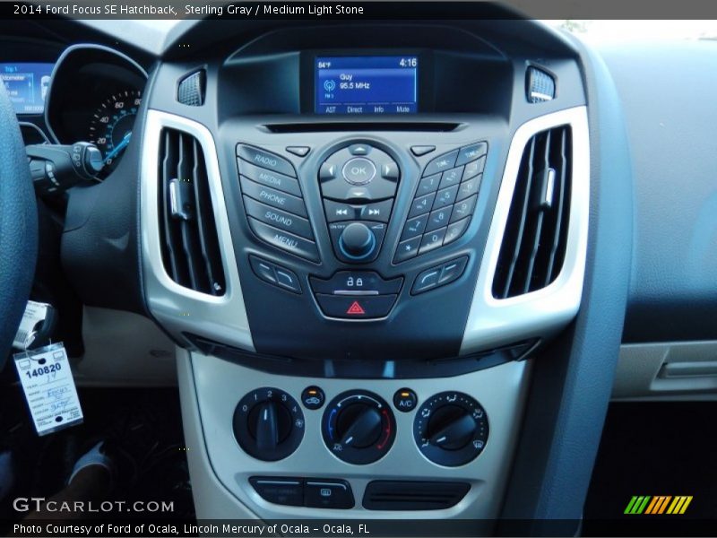 Sterling Gray / Medium Light Stone 2014 Ford Focus SE Hatchback