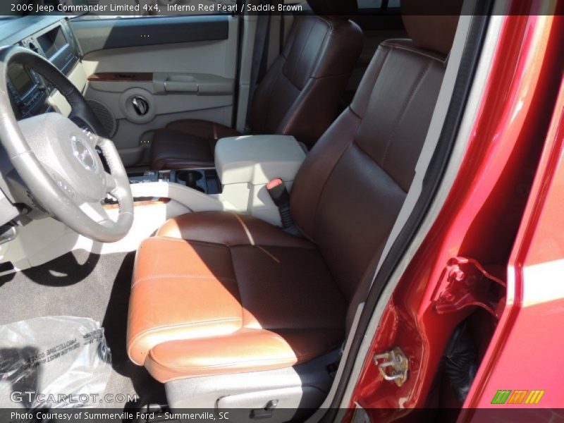 Inferno Red Pearl / Saddle Brown 2006 Jeep Commander Limited 4x4