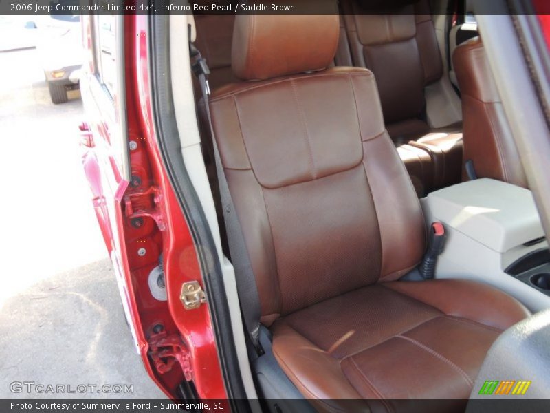 Inferno Red Pearl / Saddle Brown 2006 Jeep Commander Limited 4x4