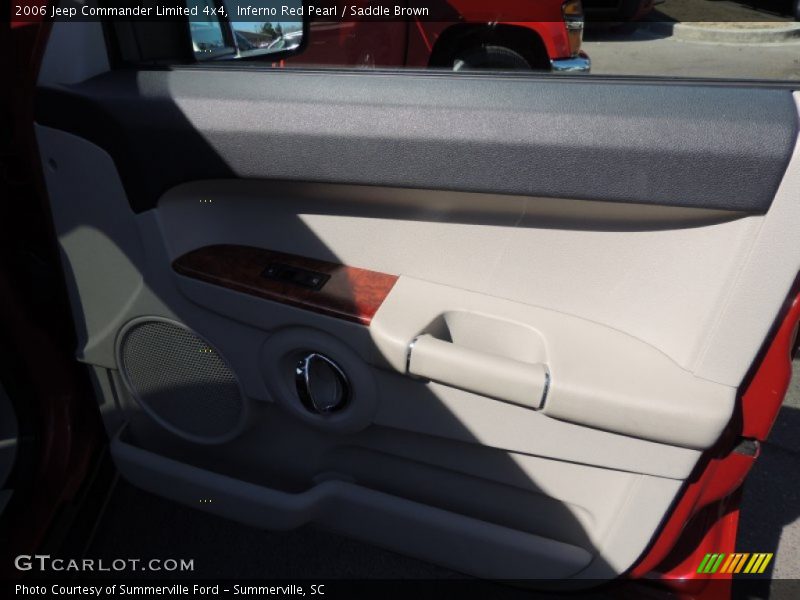 Inferno Red Pearl / Saddle Brown 2006 Jeep Commander Limited 4x4