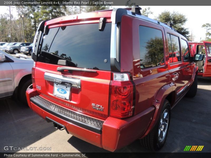 Inferno Red Pearl / Saddle Brown 2006 Jeep Commander Limited 4x4